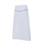 LONG LAUREL APRON WHITE/BLACK S/U