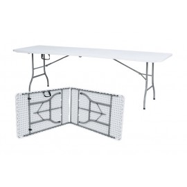 PLASTIC FOLDING PICNIC TABLE 244x76 CM