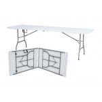 MESA PICNIC PLEGABLE PLASTICO 244x76 CM