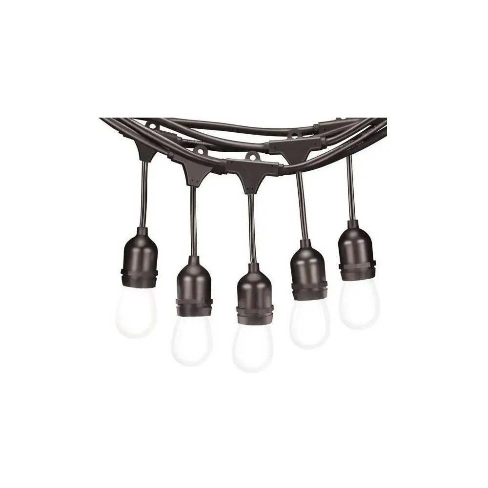 SOLAR LED GARLAND 3W 12 E27 CAPS OUTDOOR IP65 RG+WW