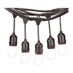 SOLAR LED GARLAND 3W 12 E27 CAPS OUTDOOR IP65 RG+WW