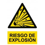 SIGN "DANGER RISK OF EXPLOSION" PVC 210x300MM