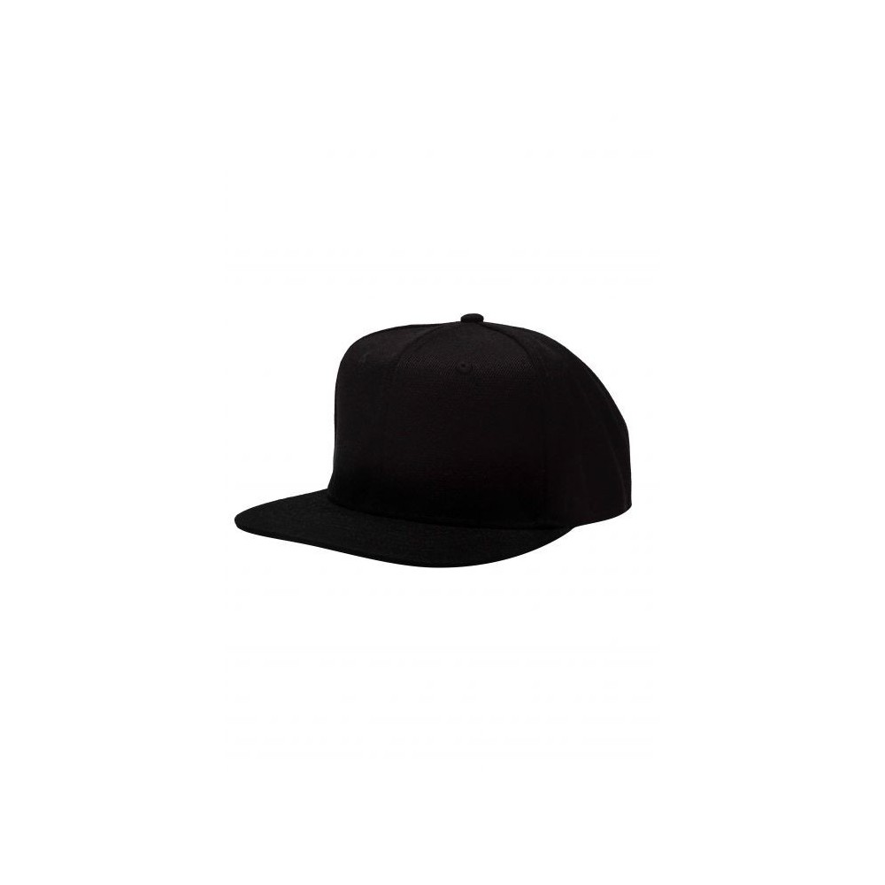 BLACK 6 PANELS CAP