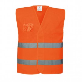 AV ORANGE HALF MESH VEST