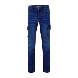 Stretch denim trousers