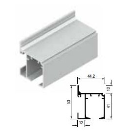 INDIVIDUAL WALL RAIL KIT 3 M MATT SILVER