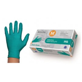 GREEN NITRILE GLOVES