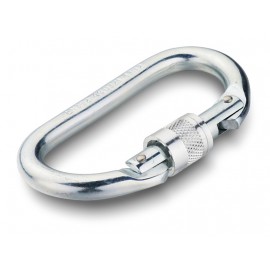 AZOR THREADED STEEL CARABINER