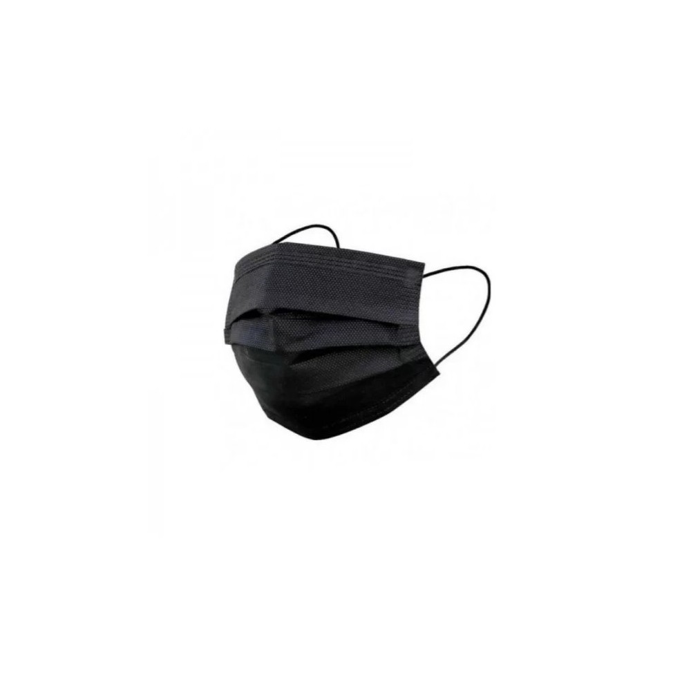 BLACK IIR SURGICAL MASK (PACK 50 UNITS)