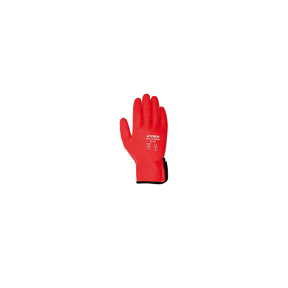 "AGILITY RED" NITRILE FOAM GLOVES