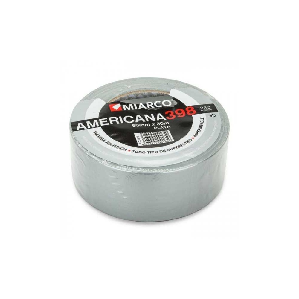 AMERICAN TAPE MIARCO 398 Silver 50 mm x 30 MT