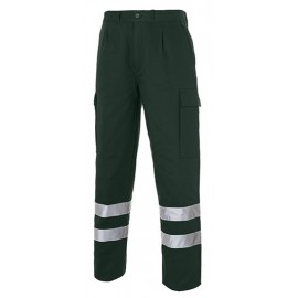 PANTALON ACOLCHADO BANDAS REFLECTANTES MARINO 40