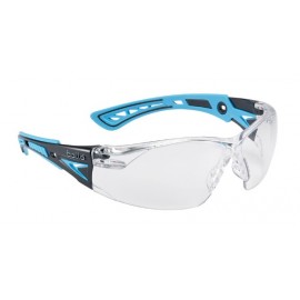 RUSH PC CLEAR PLATINUM BLUE-BLACK PROTECTION GLASSES