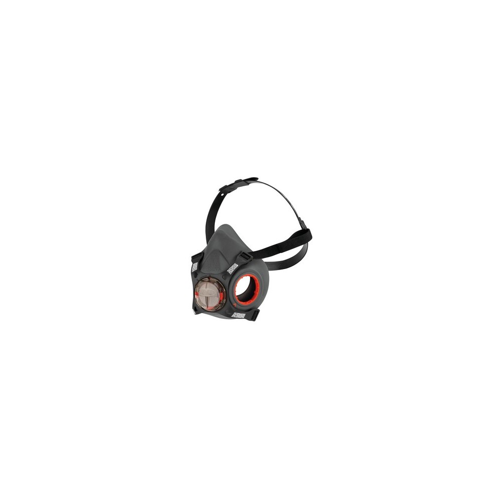 Medium Gray/Red Force8 Mask (F8-820) s/filter