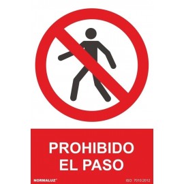 NO PASSING SIGN PVC 0.7MM 210X300MM