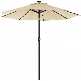 SUN PARASOL D300CM W/FIREPLACE AND LED LIGHTS