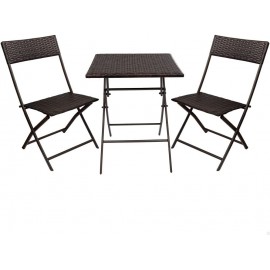 TERRACE SET: TABLE 60X60XH72CM + 2 CHAIRS