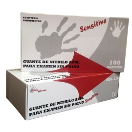 GUANTE NITRILO SOFT SIN POLVO PAQ. 100u