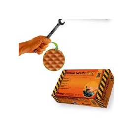 GUANTE NITRILO GENTLE GRIP NARANJA 8,5GR