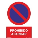 SEÑAL ALUM PROHIBIDO APARCAR 210X300mm