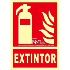 PVC FIRE EXTINGUISHER SIGN 0.7MM CLASS B 210X300MM