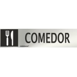 SEÑAL INOX COMEDOR 200X50mm