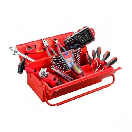 TOOL BOX 3 TRAYS 65 PCS HR