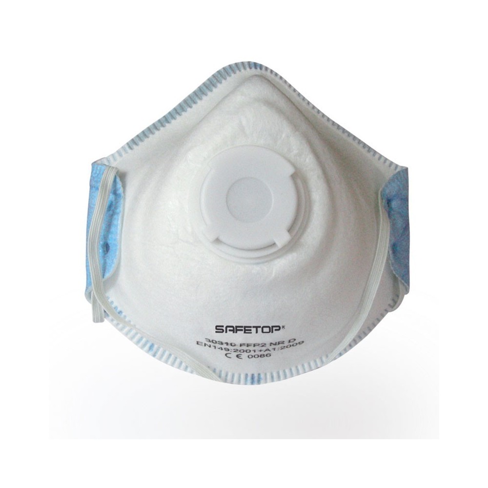 CELLULOSE MASK FFP2 D NR W / EXHALATION VALVE GC LM (UNIT)