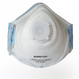 CELLULOSE MASK FFP2 D NR W / EXHALATION VALVE GC LM (UNIT)