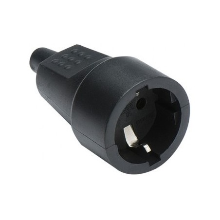 BASE 16A 250V 3600W BLACK THERMOPLASTIC RUBBER