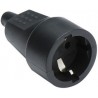 BASE 16A 250V 3600W BLACK THERMOPLASTIC RUBBER