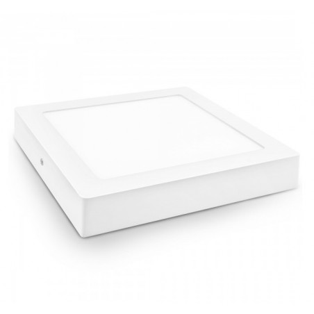 DOWNLIGHT LED SUPERF. WHITE SQUARE 18 W COLD