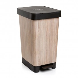 PEDAL BUCKET 25 L SMART DECO WOOD