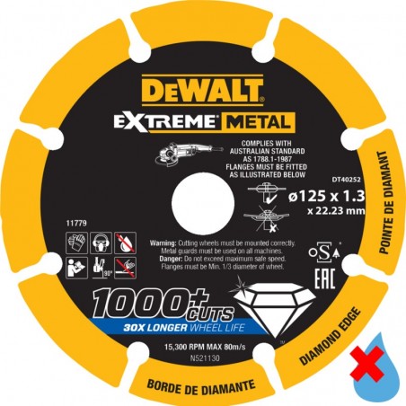 EXTREME METAL DISC 125x22.23x1.3mm