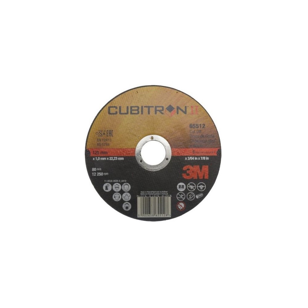 FLAT CUTTING DISC 3M CUBITRON II 65487 230X3X22.23