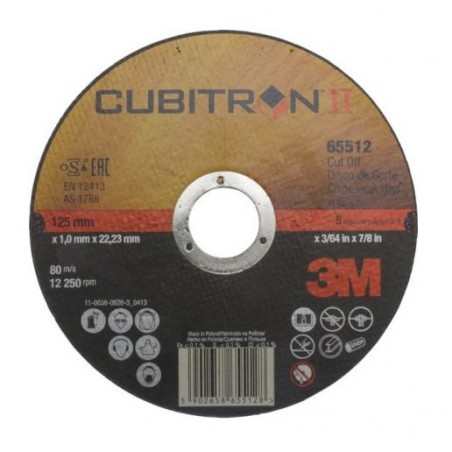 FLAT CUTTING DISC 3M CUBITRON II 65487 230X3X22.23