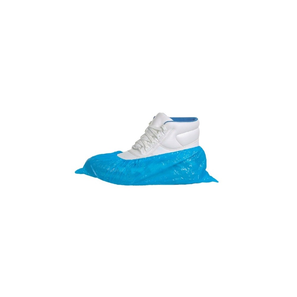 BLUE PE POLYETHYLENE SHOES (100 UNITS)