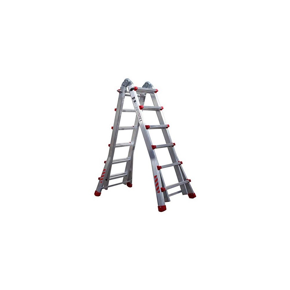 TELESCOPIC LADDER ALUMINUM-ALUMINUM 4 + 4 PELD. S-67