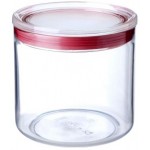 KITCHEN JAR 1 L TRANSPARENT-RED