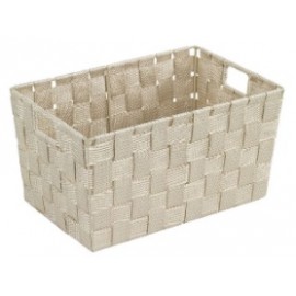 ADRIA SMALL BEIGE BATH BASKET