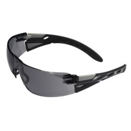GRAY SAFETY GLASSES SMOKED LENS