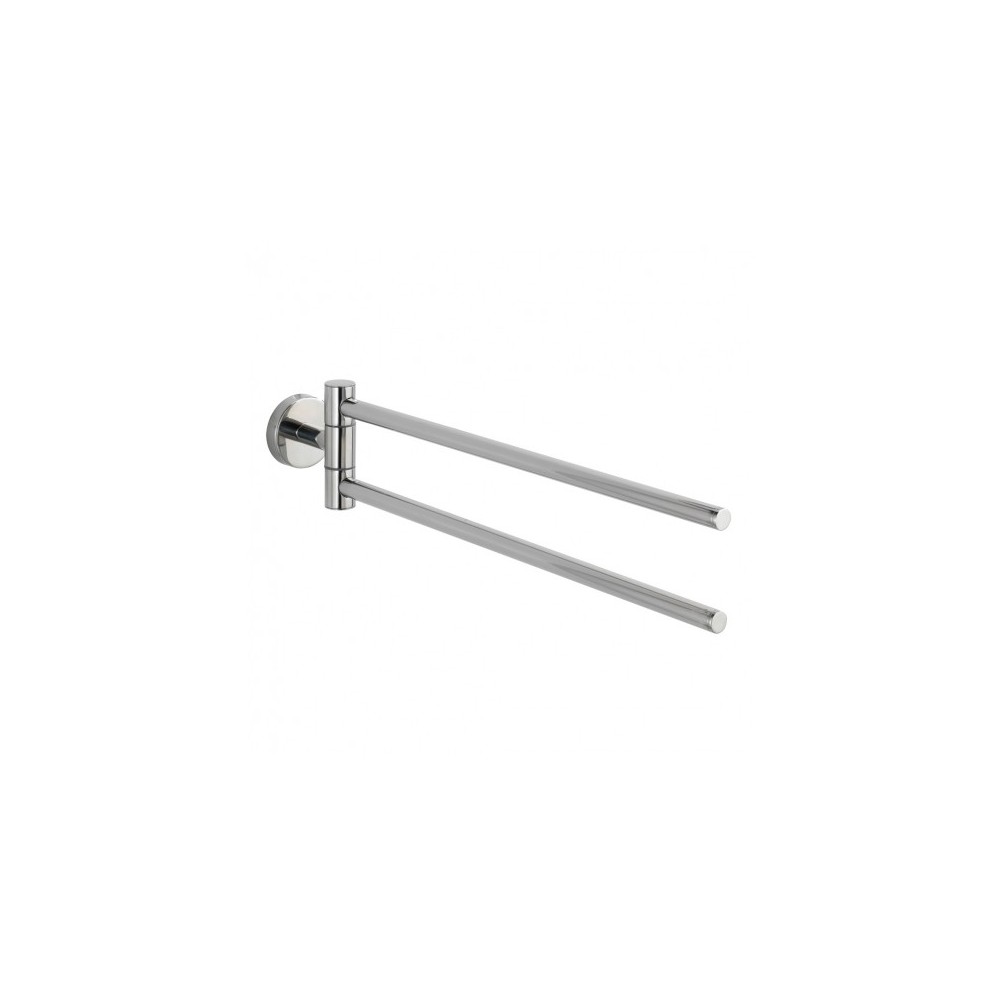 BOSIO SHINE STAINLESS STEEL TWO FOLDING BAR TOWEL RACK