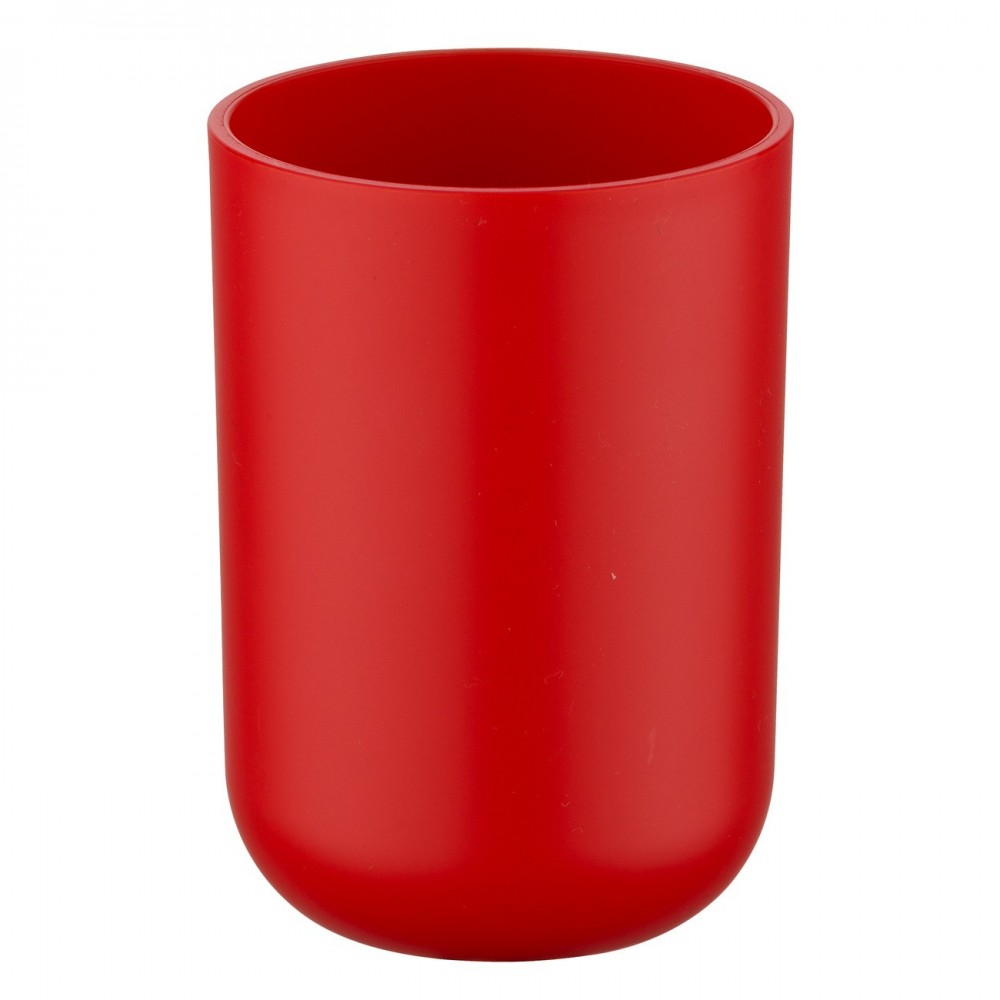 WENKO RED BRAZIL DENTAL HYGIENE GLASS