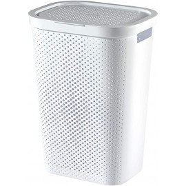 LAUNDRY BASKET INFINITY 59L DOTS WHITE / DOTS