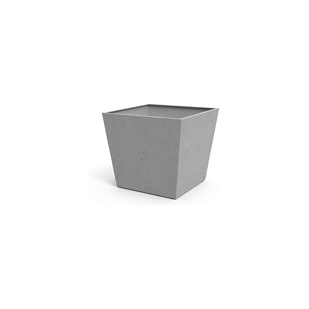 BETON POT WITH SQUARE BASE 73,5L GRAY