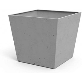 BETON POT WITH SQUARE BASE 73,5L GRAY