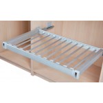 TROUSER RAIL WITH 15 REMOVABLE HANGERS W / TOTAL EXT. GUIDES W / BRAKE 964 + 60x465x63 mm