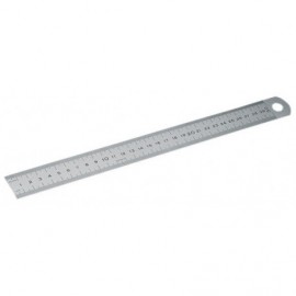 SEMI-RIGID STAINLESS STEEL RULE 1000X30X1 MM