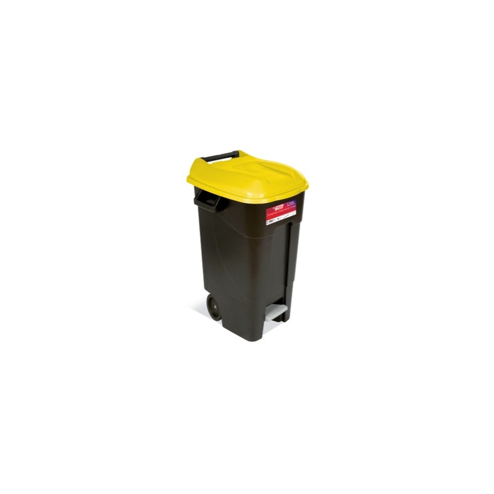 ECO TAYG 120 L. BLACK YELLOW COVER RESIDROS W / PEDAL