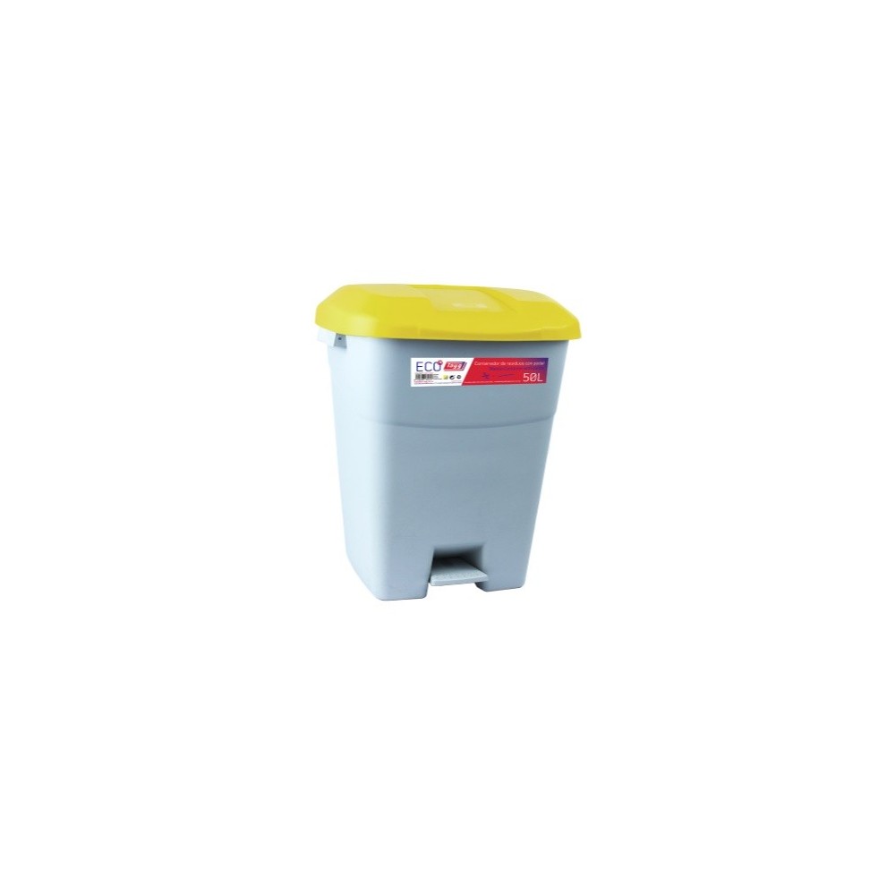 CONTENEDOR ECO TAYG 50 L. GRIS / AMARILLO